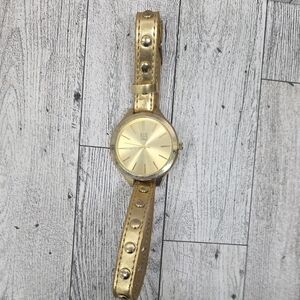 New York & Company Metallic Gold Women's Watch